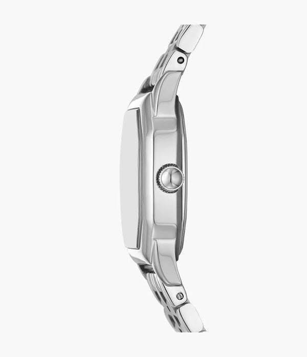 Reloj Fossil Harlow Mujer Acero Plateado Crema - Vista lateral