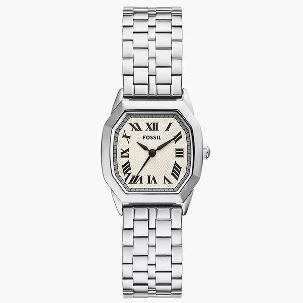 Reloj Fossil Harlow Mujer Acero Plateado Crema - Reloj original en Guatemala