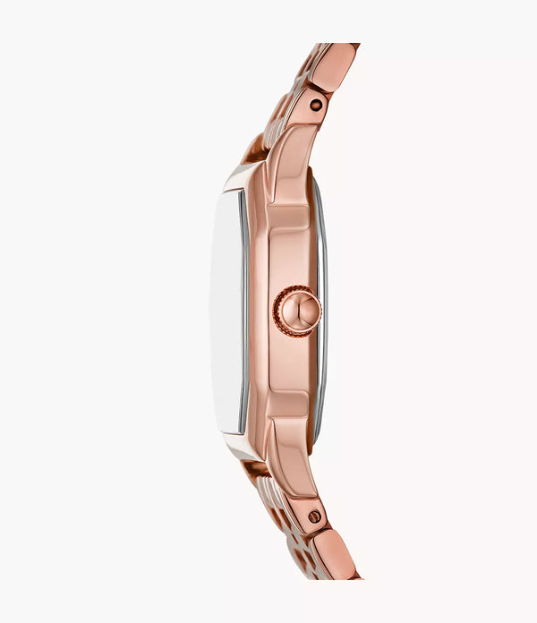 Reloj Fossil Harlow Mujer Acero Oro Rosa - Vista lateral