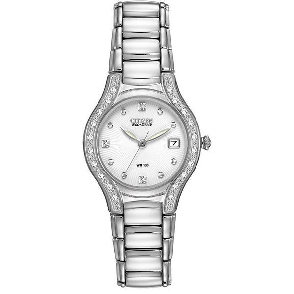 51B Reloj Citizen Eco-Drive Mujer Acero con Cristales - Reloj original en Guatemala