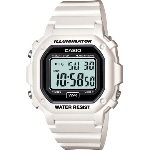 F-108WHC-7A Reloj Casio Illuminator unisex - Blanco