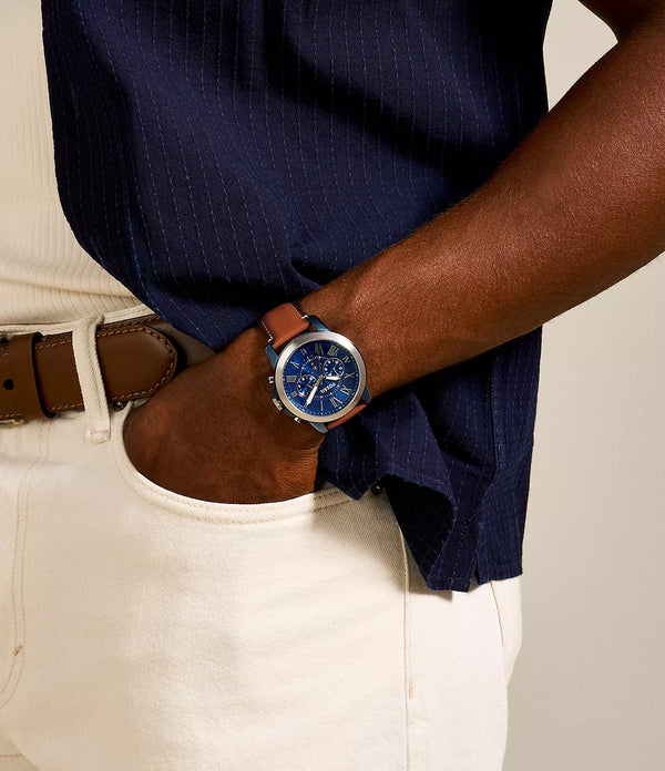 FS5151 Reloj Grant de hombre pulsera de piel 44 mm