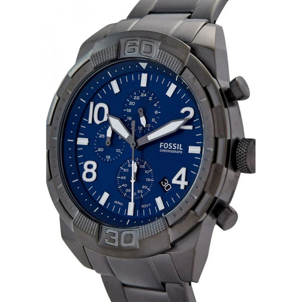 Reloj Fossil Bronson Hombre Acero Gunmetal Esfera - Vista lateral