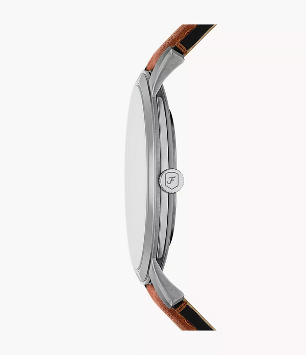FS6094 Reloj Minimalist de hombre correa de cuero
