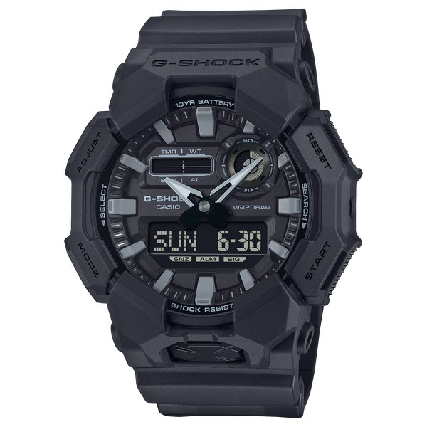 GA-010-1A1 Reloj G-Shock Hombre Resina Negro - Reloj original en Guatemala