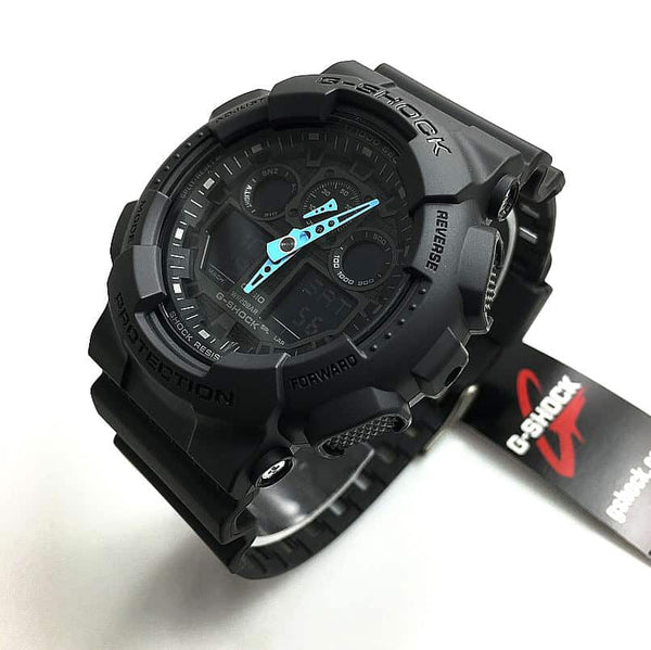 GA-100C Reloj G-Shock GA-100 Hombre Resina Negro - Vista lateral
