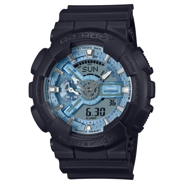 GA-110CD Reloj G-Shock GA-100 Hombre Resina Negro Azul - Reloj original en Guatemala
