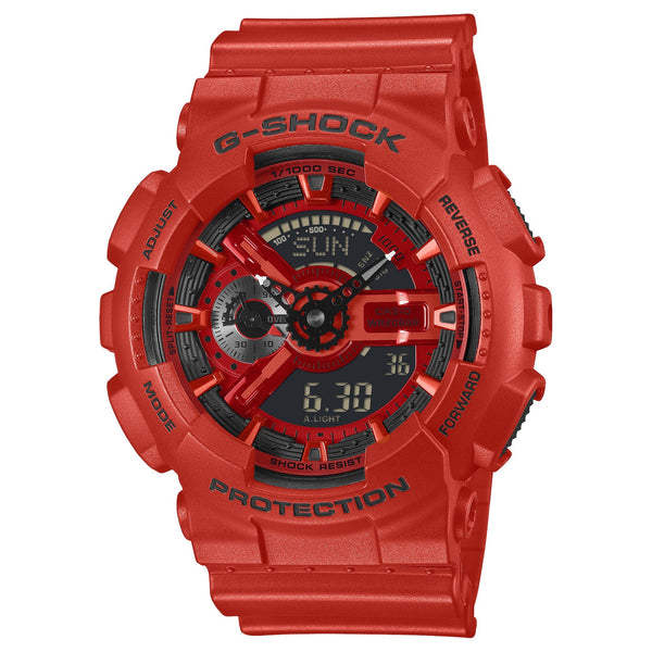 GA-110RRB Reloj G-Shock Hombre Resina Roja - Reloj original en Guatemala