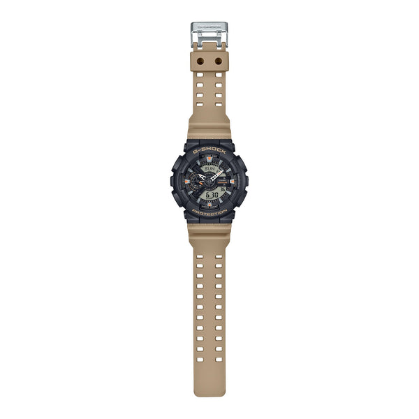 GA-110TU Reloj G-Shock Hombre Correa Resina Beige - Vista lateral