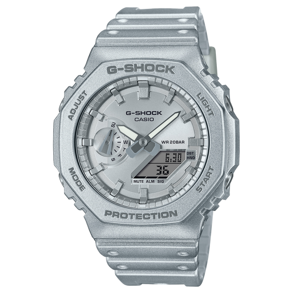 GA-2100FF Reloj G-Shock GA-2100 Hombre Resina Plateado Mate - Reloj original en Guatemala