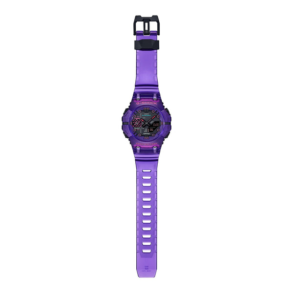 GA-B001CBRS Reloj G-Shock Hombre Resina Púrpura Translúcido - Vista lateral
