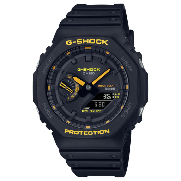 GA-B2100CY Reloj G-Shock Hombre Resina Negro Amarillo - Reloj original en Guatemala