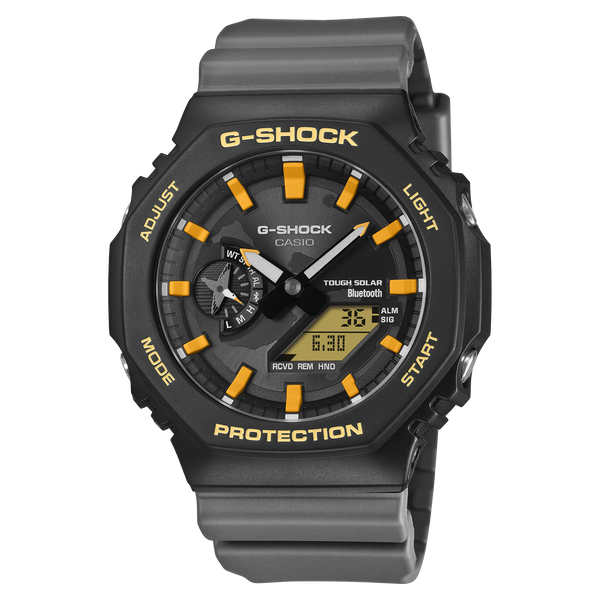 GA-B2100DF Reloj G-Shock Hombre Resina Negro Gris Amarillo - Reloj original en Guatemala