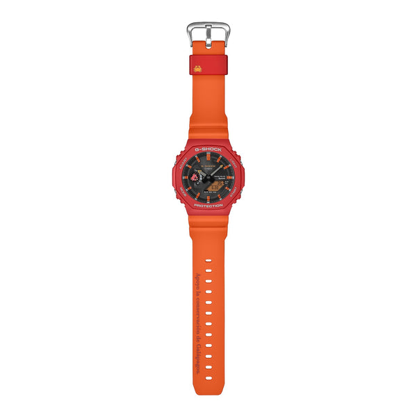 GA-B2100DF Reloj G-Shock Hombre Resina Rojo y Naranja - Vista lateral