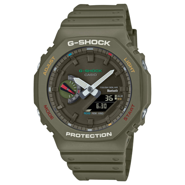 GA-B2100FC Reloj G-Shock GA-B2100 Hombre Resina Verde Militar - Reloj original en Guatemala