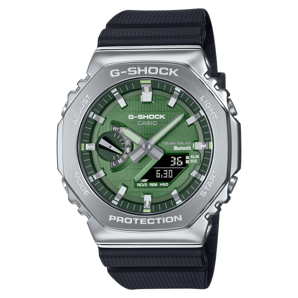 2100A Reloj G-Shock Hombre Caja Acero Esfera Verde - Reloj original en Guatemala