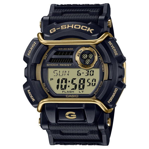 GD-400GB Reloj G-Shock Hombre Correa de Resina Negro Dorado - Reloj original en Guatemala