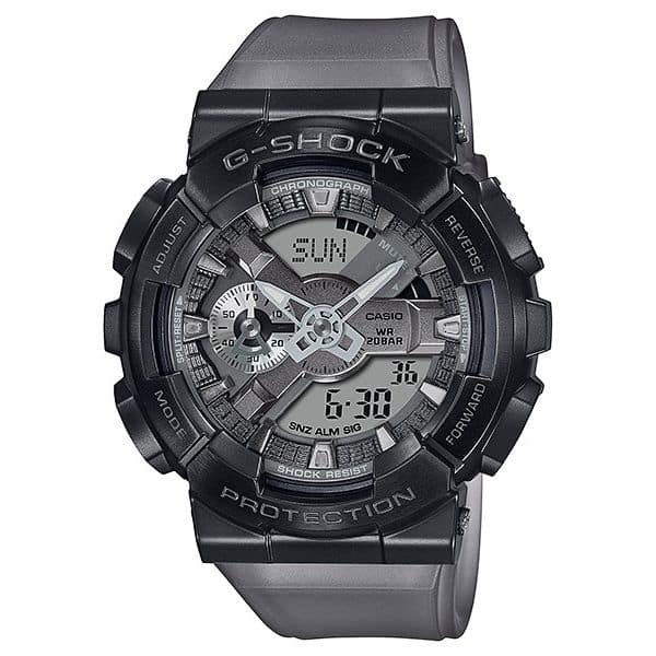 GM-110MF Reloj G-Shock Hombre Correa de Resina Negro y Gris - Reloj original en Guatemala