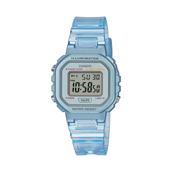 LA-20WHS Reloj Casio Illuminator Unisex Resina Azul - Reloj original en Guatemala