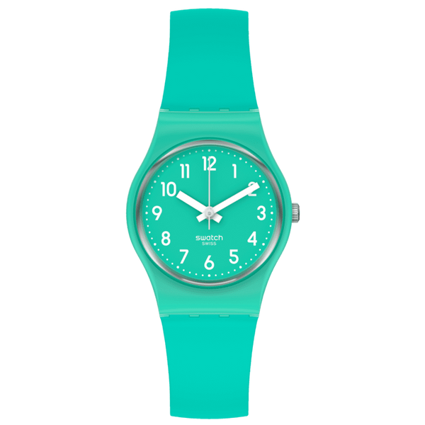 Reloj Swatch Back To Mint Leave de mujer correa de silicona - Reloj original en Guatemala