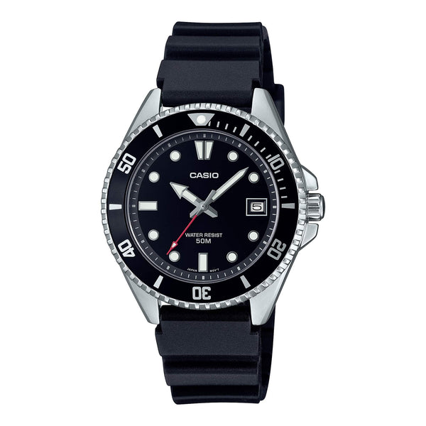 10 Reloj Casio MDV Hombre Correa de Resina Negro - Reloj original en Guatemala