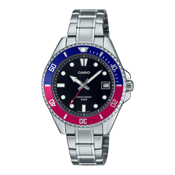MDV-10D-1A3V Reloj Casio de hombre pulsera de metal 42 mm — original con garantía, La Relojería GT