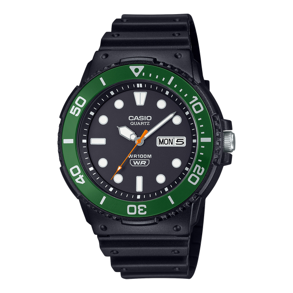 Reloj MRW-230H-1E3V Casio de caballero pulsera de caucho 48 mm — original con garantía, La Relojería GT