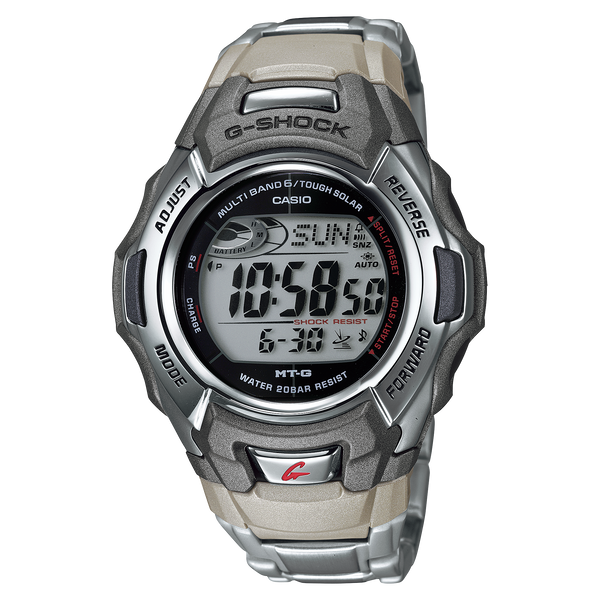 MTG-M900DA-8CF Reloj G-Shock de hombre pulsera de resina plateada