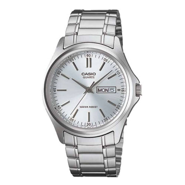 1239D Reloj Casio Hombre Correa de Acero Plateado - Reloj original en Guatemala