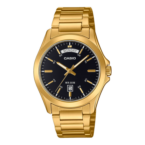 MTP-1370G-1AV Reloj Casio de hombre correa de metal — original con garantía, La Relojería GT
