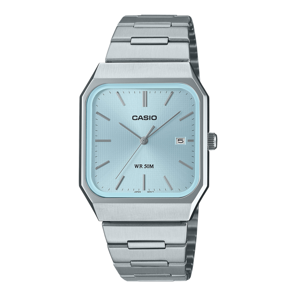 MTP-B185D-2A2V Reloj Casio de hombre pulsera de metal 40mm - Acero Inoxidable Plateado
