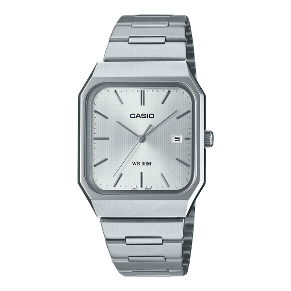 MTP-B185D-7AV Reloj Casio de hombre pulsera de acero inoxidable 40 mm — original con garantía, La Relojería GT