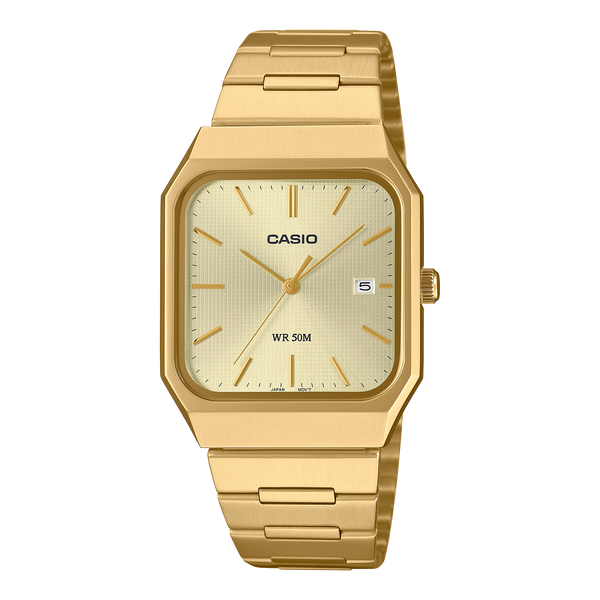 MTP-B185G-9AV Reloj Casio de caballero banda de metal — original con garantía, La Relojería GT