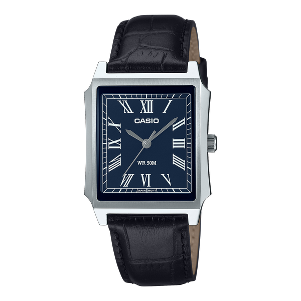 MTP-B190L-2BV Reloj Casio de hombre pulsera de piel - Cuero Negro