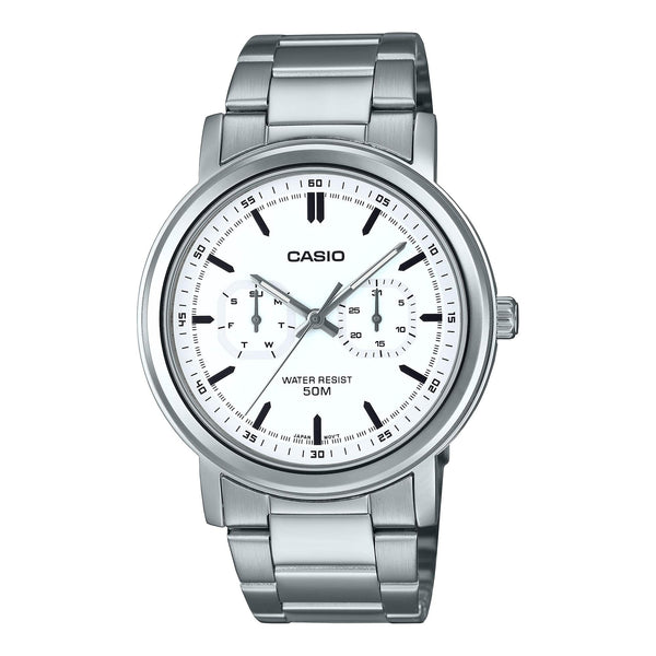 MTP-E335D-7EV Reloj Casio Análogo para Hombre con Pulsera de Metal inoxidable — original con garantía, La Relojería GT