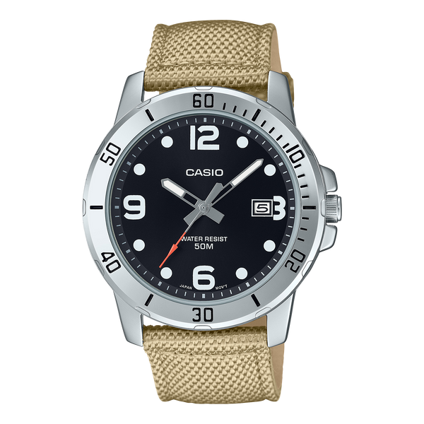 MTP-VD01C-5BVCF Reloj Casio de hombre correa de tela - Tela Marrón