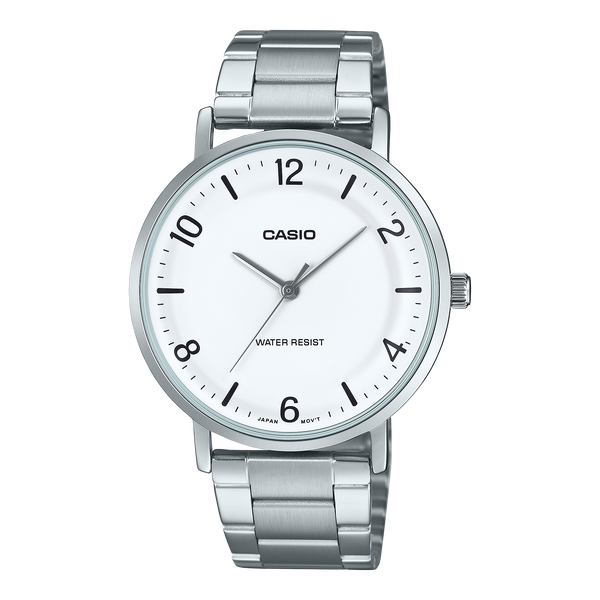 MTP-VT03D-7B Casio reloj para caballero pulsera de acero inoxidable — original con garantía, La Relojería GT