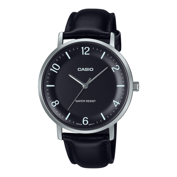 Reloj MTP-VT03L-1B Casio de hombre pulsera de cuero — original con garantía, La Relojería GT