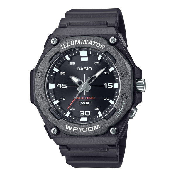 MW-620H-1AV Reloj Casio Illuminator Análogo para Caballero con Correa de Resina 50 mm — original con garantía, La Relojería G