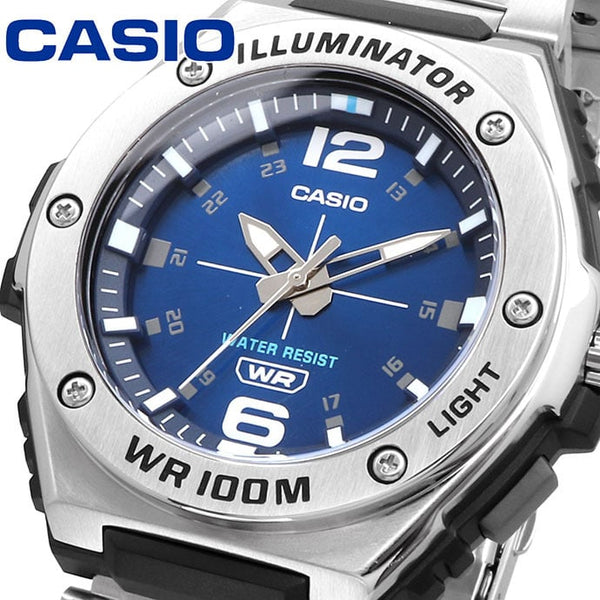 MWA-100HD-2AV Reloj Casio para Hombre, Illuminator - Plateado