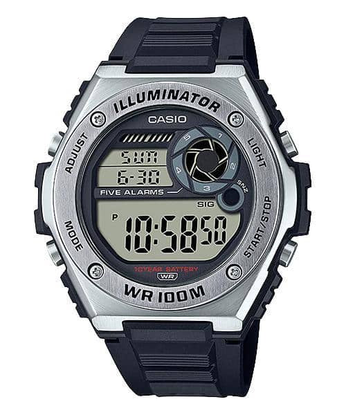 100H Reloj Casio Illuminator Hombre Correa Resina Negra - Reloj original en Guatemala