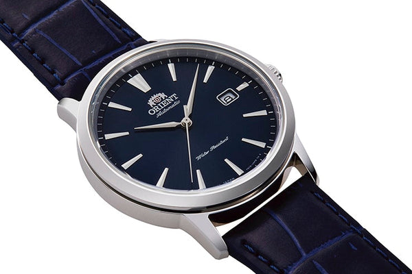 RA-AC0F06L10A Reloj Orient Symphony Hombre Automático Acero Cuero Azul