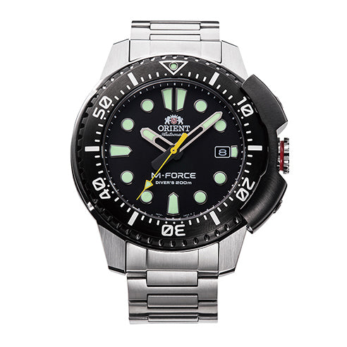 RA-AC0L01B-M Reloj Orient M-Force Hombre Correa Acero Negro