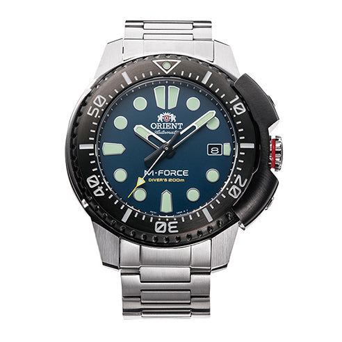 RA-AC0L07L-M Reloj Orient M-Force Hombre Correa de Acero Azul
