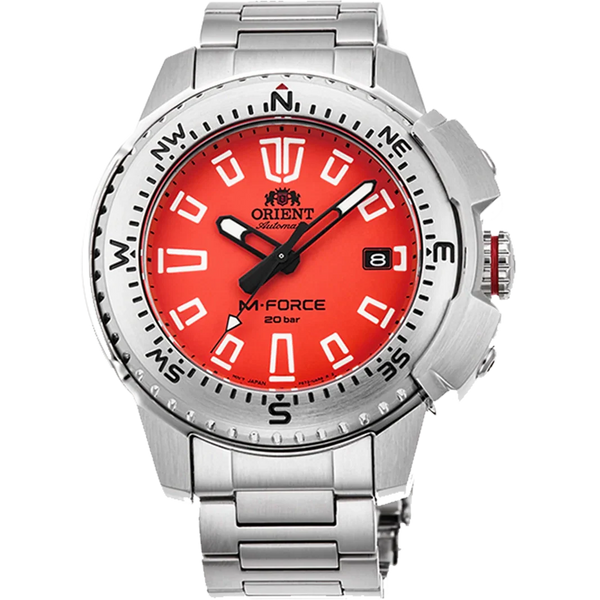 RA-AC0N02Y-M Reloj Orient M-Force Hombre Acero Esfera Roja