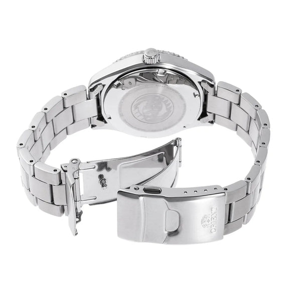 RA-AC0Q09R Reloj Orient Mako Hombre Correa Acero Esfera Roja