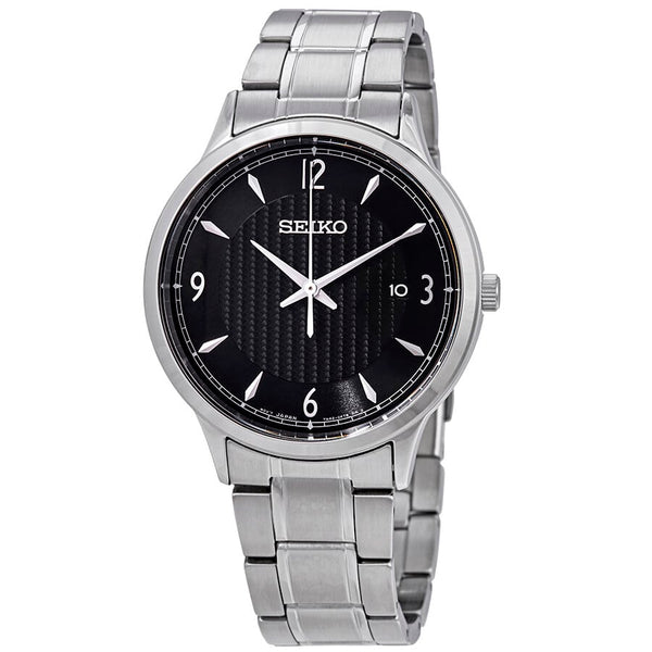 SGEH81P1 Reloj Seiko Clásico Hombre Acero Esfera Negra