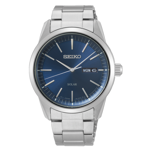 SNE525P1 Reloj Seiko Solar Hombre Pulsera Acero Esfera Azul