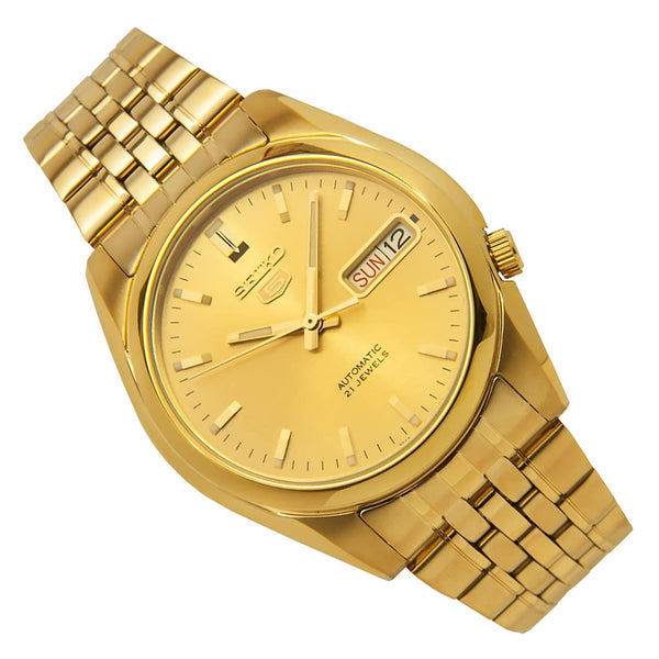 SNK366K1 Reloj Seiko Automatic 5 Hombre Acero Tono Dorado