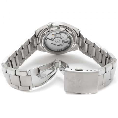 5-SNK621K1 Reloj Seiko Automatic 5 Hombre Acero Inoxidable Gris Oscuro - Vista lateral